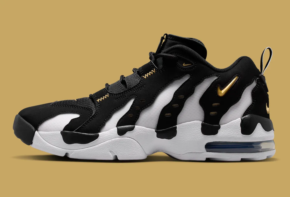Nike Air DT Max 96 Low黑金配色5月22日SNKRS发售，保留可视Air Max单元与爪痕面板开启低帮新时代