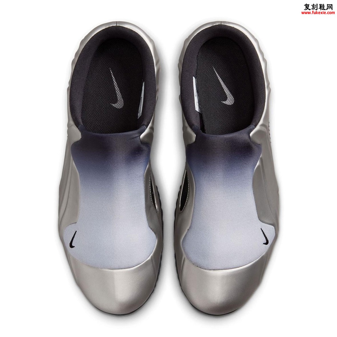 Nike Clogposite“金属暗灰”2026夏季发售,千禧未来感拖鞋渐变质感升级