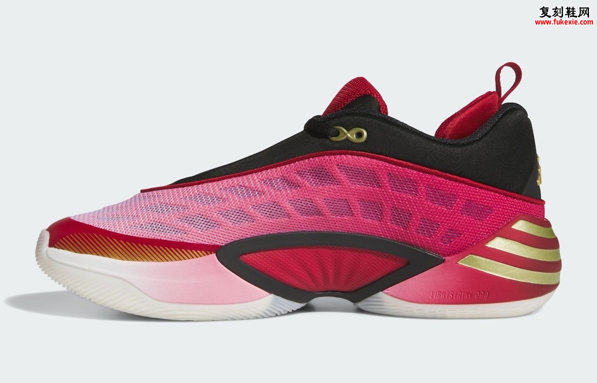 adidas DON Issue 8 “Cavs”骑士队复古红金配色致敬千禧年代经典渐变酒红与粉调秋季2026年正式发售插图1 adidas DON Issue 8 “Cavs”骑士队复古红金配色致敬千禧年代经典渐变酒红与粉调秋季2026年正式发售