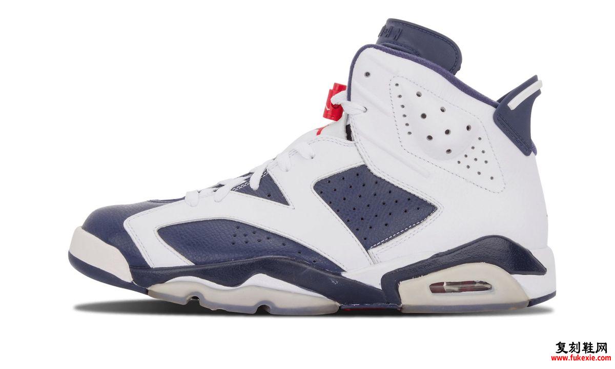 乔丹6代 AIR JORDAN 6 “OLYMPIC” 即将发售 货号：384664-130