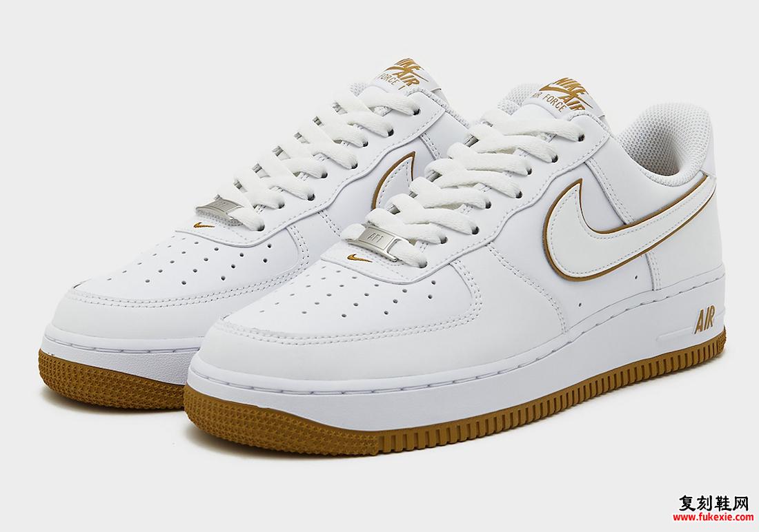 白色和古铜色 NIKE AIR FORCE 1 LOW SURFACES 货号：DV0788-104