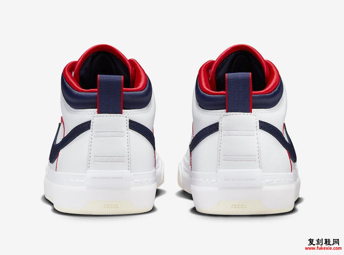 NIKE SB REACT LEO 融入 USA VIBES 货号：FD0268-100