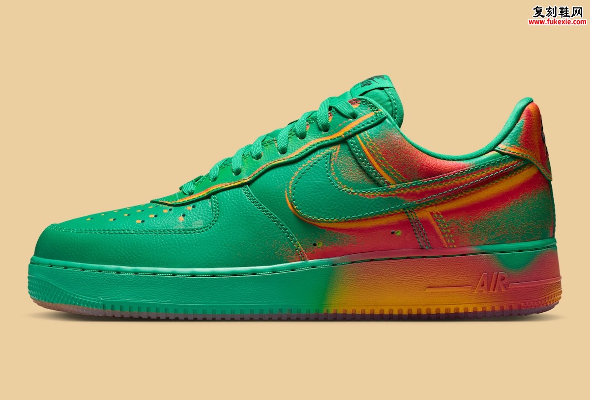 耐克空军一号低帮「体育场绿」配色 2026春季大胆渐变演绎经典重生