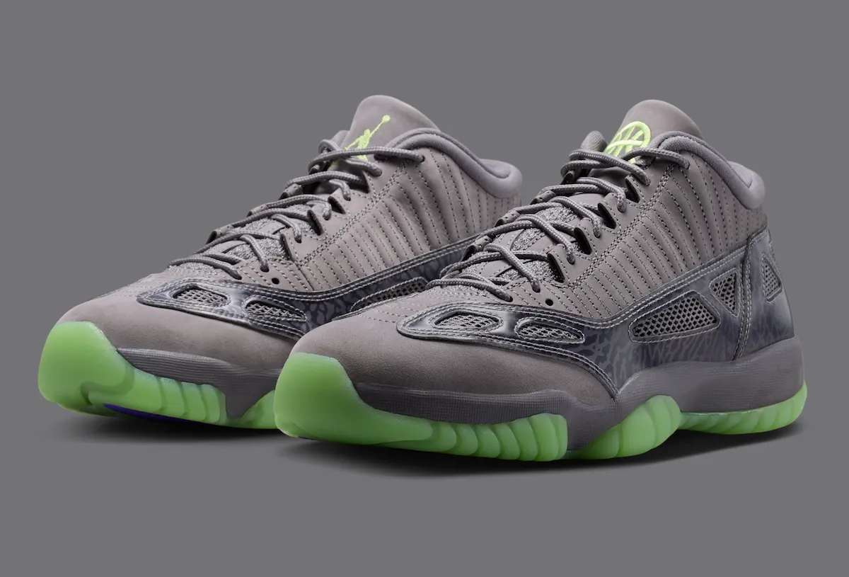 Quai 54 x Air Jordan 11 Low IE “Gunsmoke” 官图释出：巴黎街球盛宴的暗黑紫绿战靴