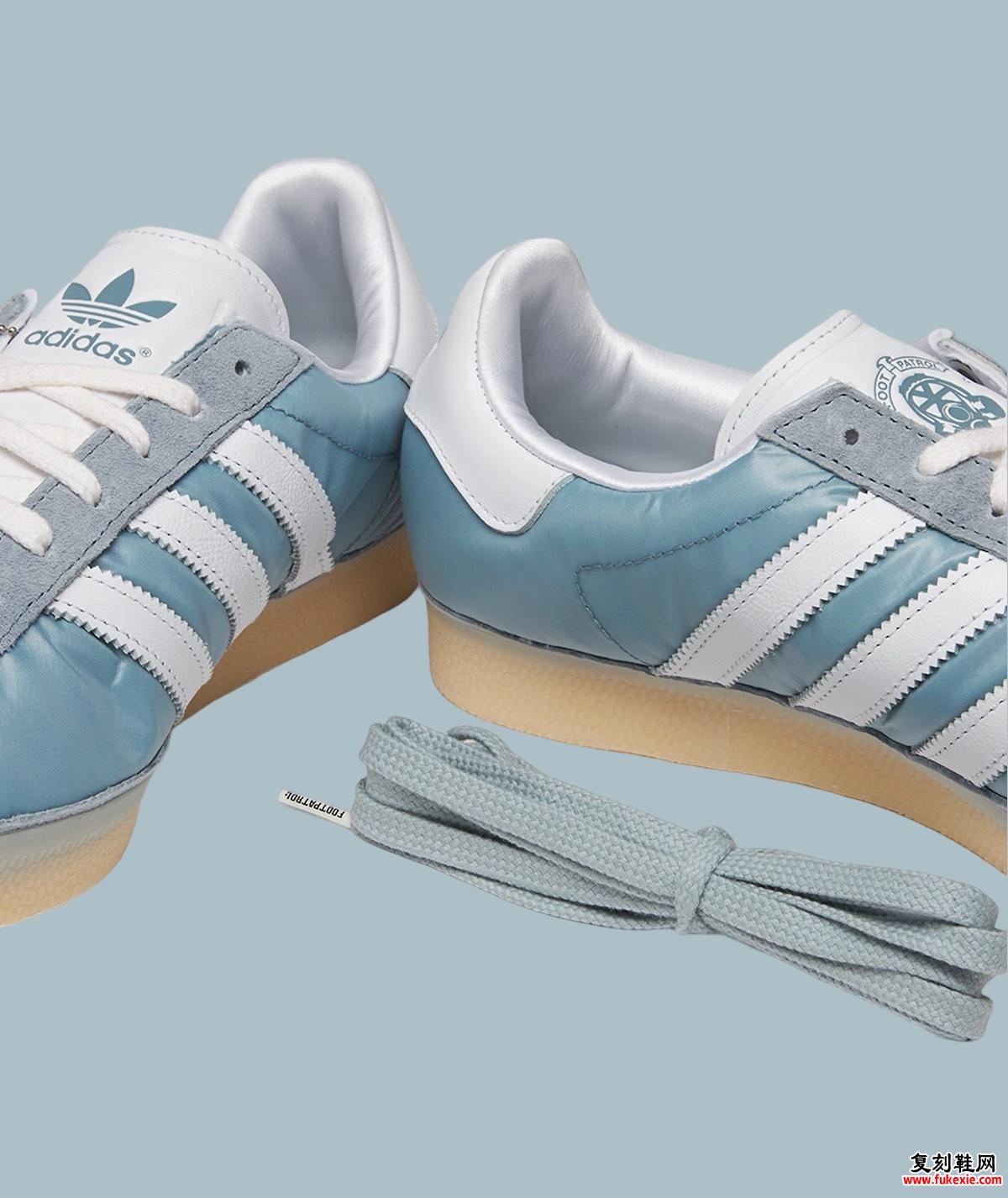 FOOTPATROL X ADIDAS GAZELLE 85 将于 2024 年 5 月发布 货号：IG4524