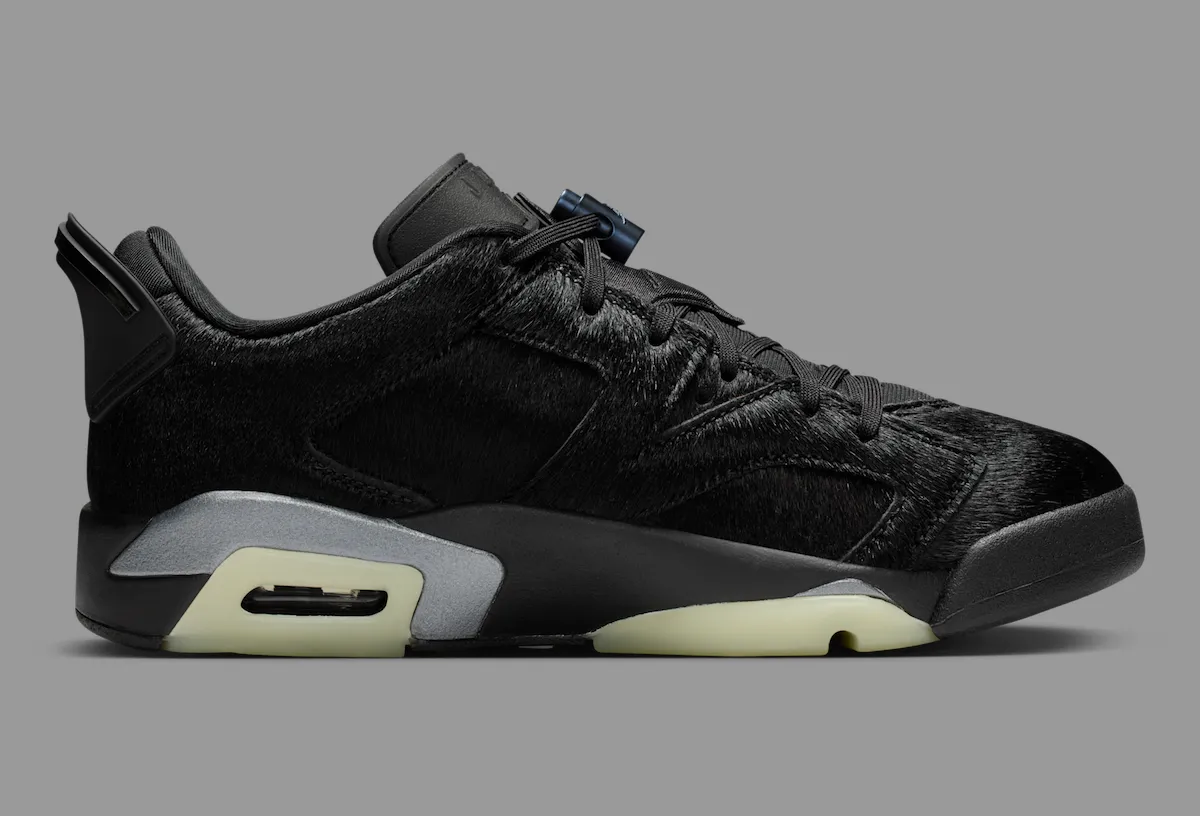 马毛黑魂：Air Jordan 6 Low ‘Blackout’ 以奢华材质重塑低帮经典，2026春季低调登场