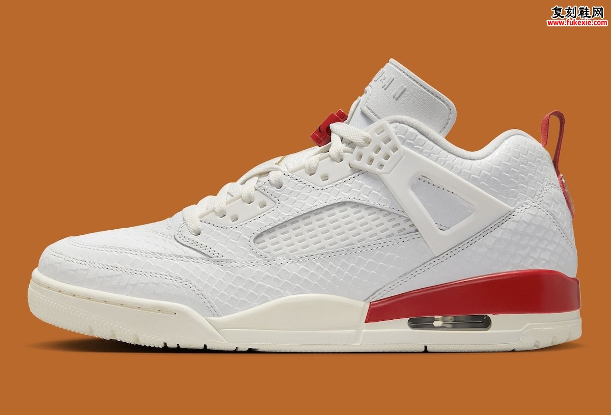 Jordan Spizike Low “El Vuelo”乔丹Spizike Low独立日特别版 白蛇皮革缠斗墨西哥红