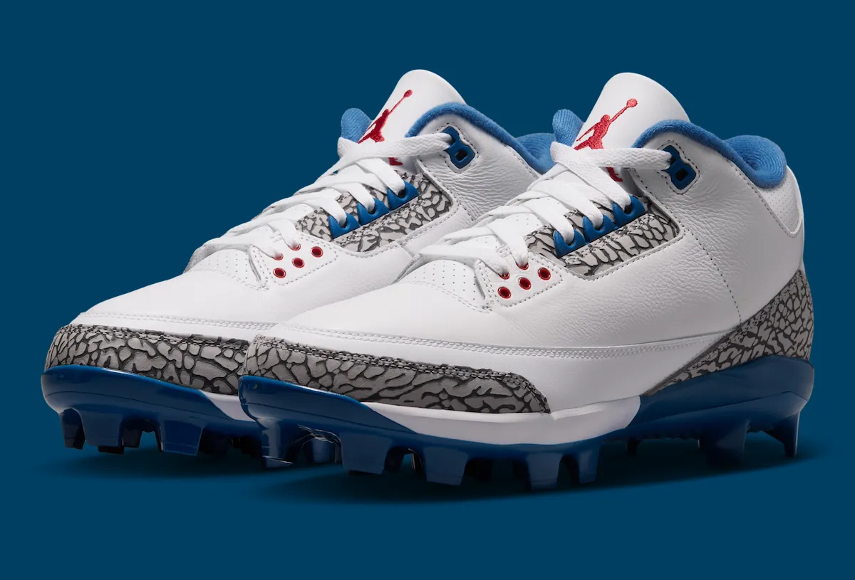 致敬经典,Air Jordan 3 MCS “True Blue” 棒球鞋钉七月发售全解析插图 致敬经典,Air Jordan 3 MCS “True Blue” 棒球鞋钉七月发售全解析