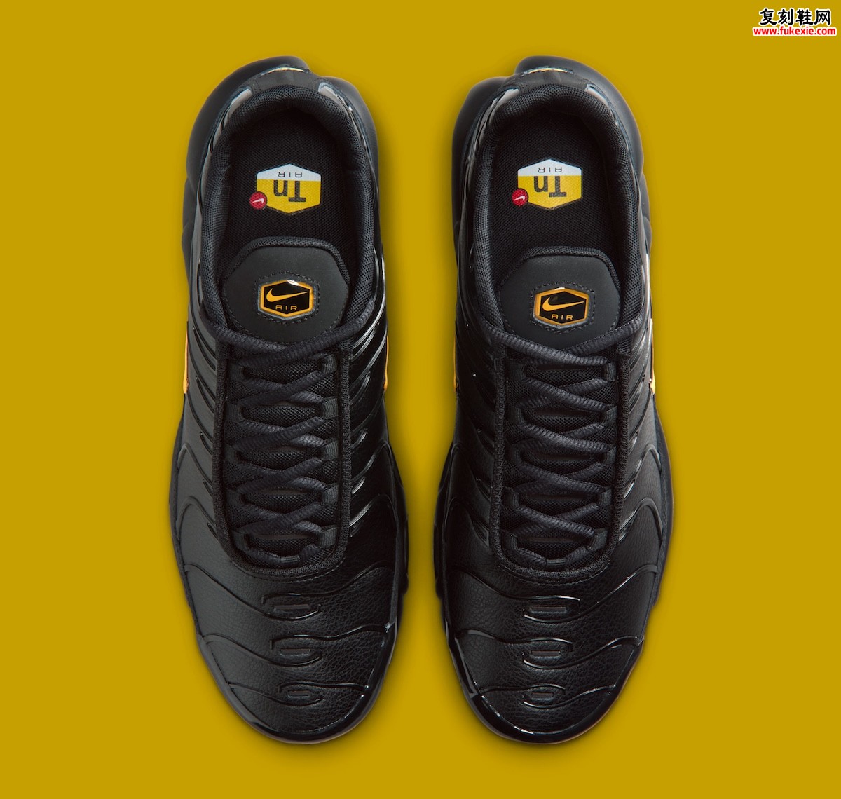 Nike Air Max Plus Premium黑玫瑰金配色 激光橙点睛重塑经典波浪线条
