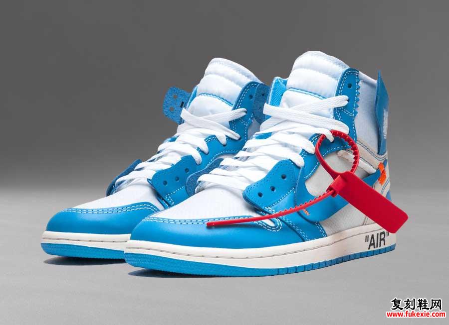 OFF-WHITE X AIR JORDAN 1 HIGH OG “UNC” 欣赏 货号：AQ0818-148