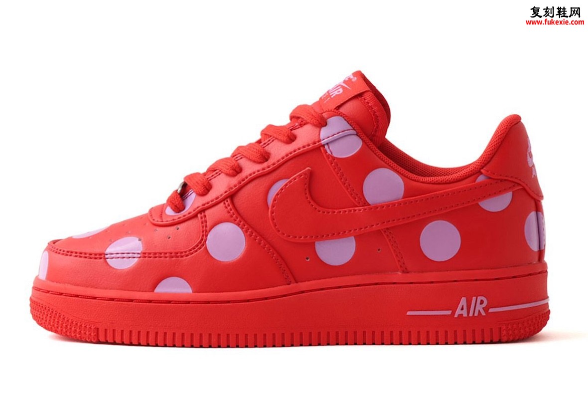 Nike Air Force 1 Low “Polka Dot”红色波点造型曝光,2026夏季发售在即,独家赏析插图1 Nike Air Force 1 Low “Polka Dot”红色波点造型曝光,2026夏季发售在即,独家赏析