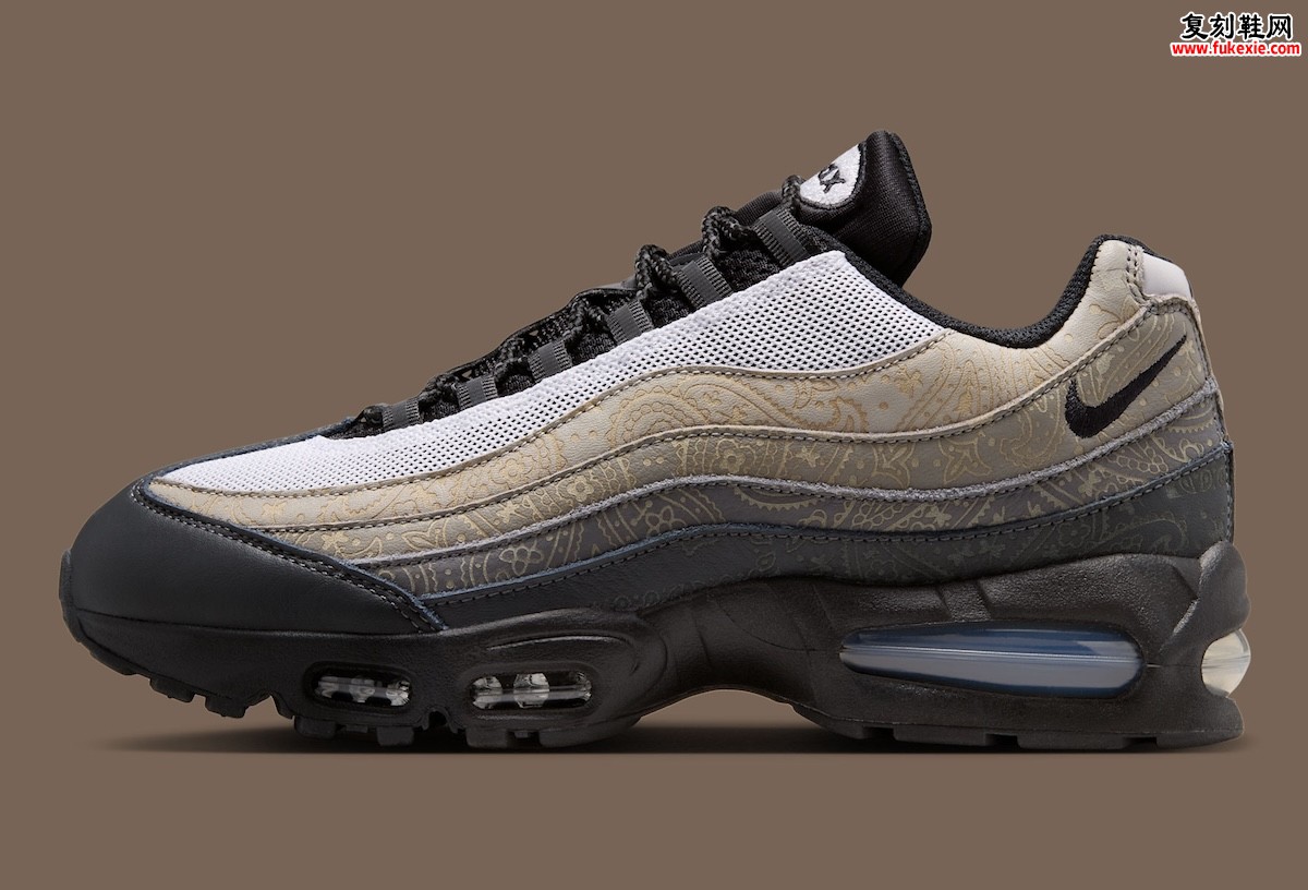 Nike Air Max 95「Paisley」采用中性色调与印花侧板