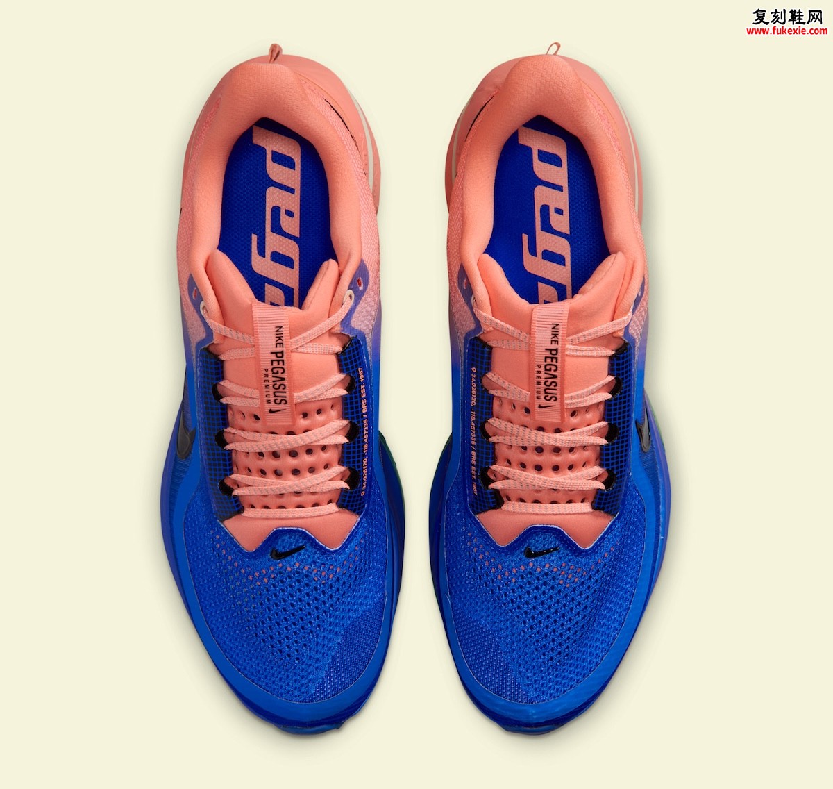 Nike Pegasus Premium “Racer Blue/Atomic Pink” 竞速蓝原子粉分割撞色,2026年7月1日发售插图3 Nike Pegasus Premium “Racer Blue/Atomic Pink” 竞速蓝原子粉分割撞色,2026年7月1日发售