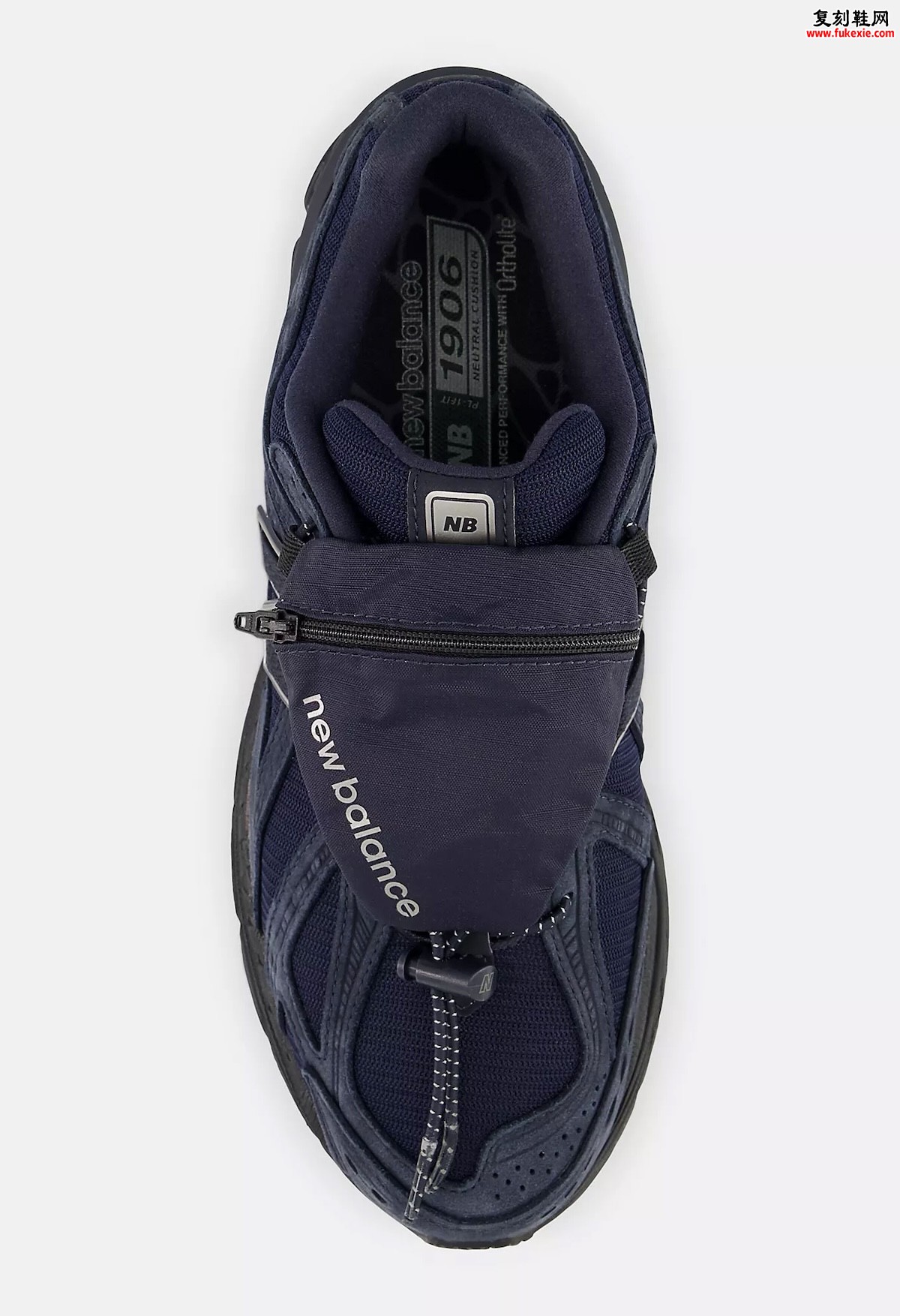 New Balance 1906U“海军蓝/黑”2026夏季发售,机能美学鞋舌拉链口袋加持复古跑鞋