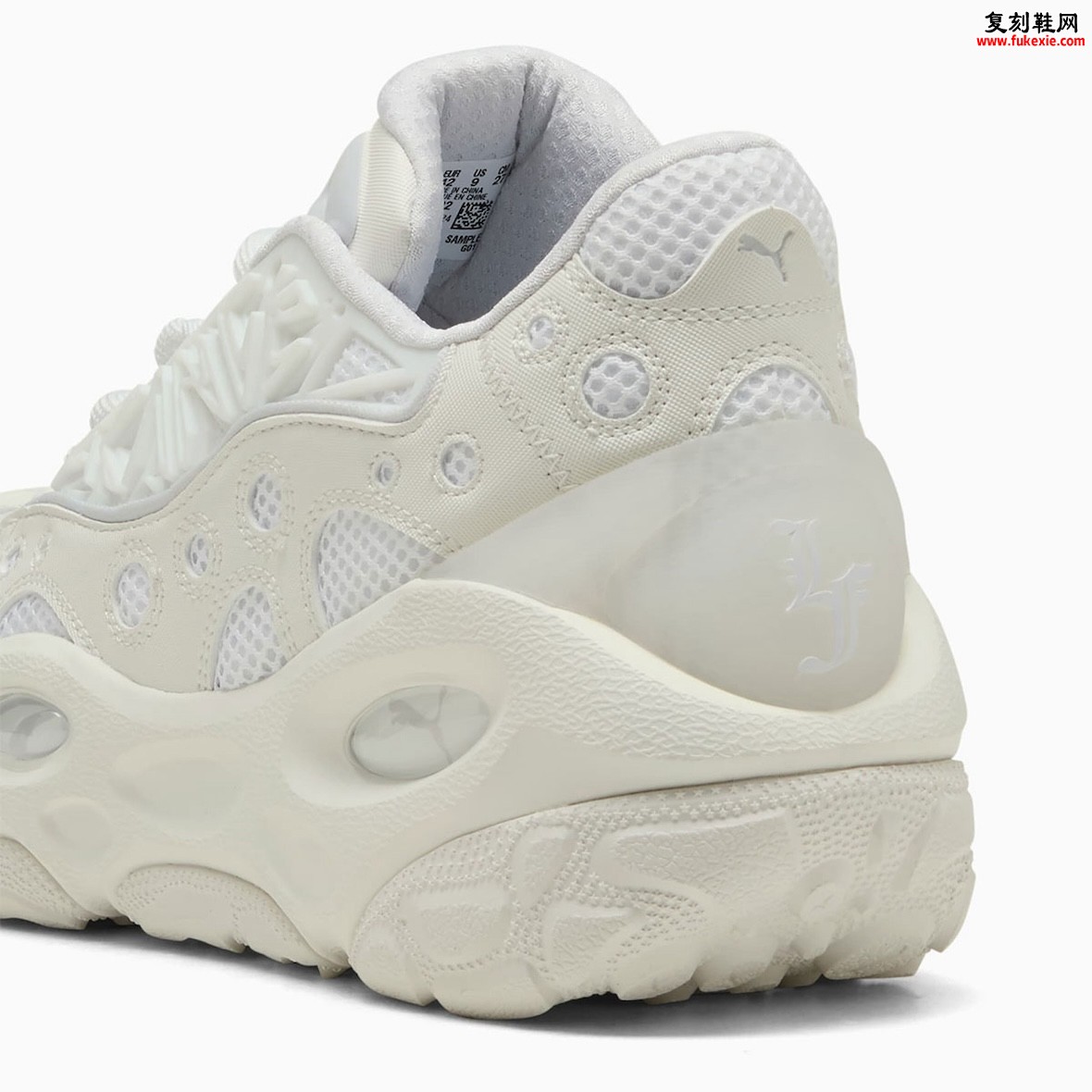 PUMA LaFrancé RNR三白312274-02发售！雕塑笼架+缓震POD重构艺术鞋语