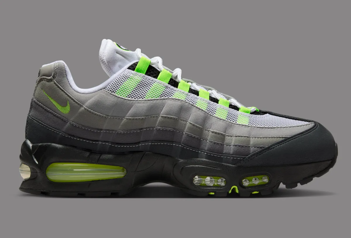 传奇霓虹再度点亮:Nike Air Max 95 OG ‘Neon’ 确认2026年3月复刻,以190美元致敬设计史诗