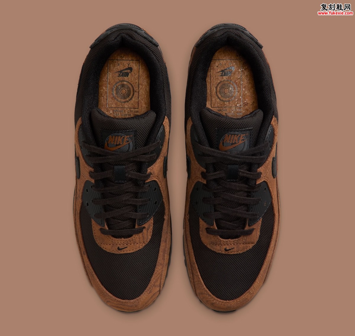 耐克Air Max 90 Premium “浅英伦棕” 木纹麂皮与黑胶质感演绎低调奢华 预计2026年春季发售