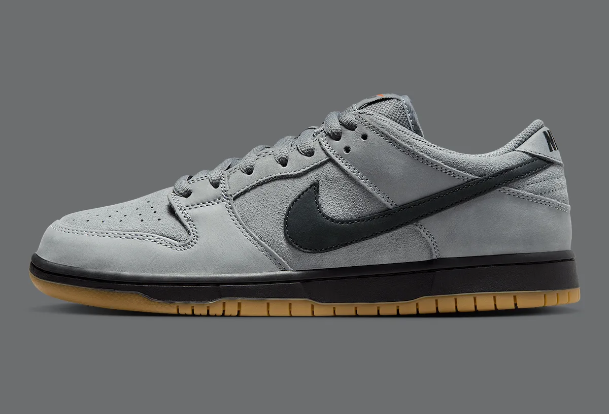 灰调革命！Nike SB橙标 Dunk Low 冷灰生胶底2025秋限店发售
