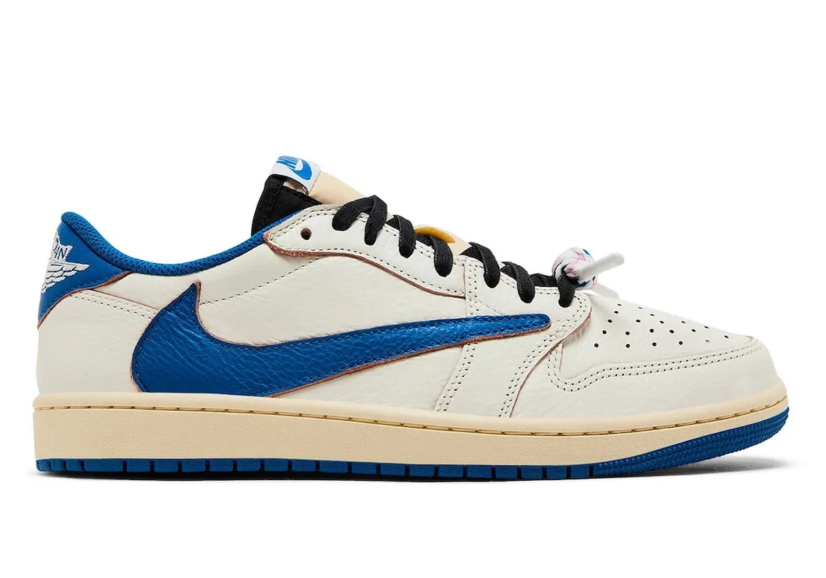 Travis Scott x Fragment x Air Jordan 1 Low OG  军事蓝联名鞋9月20日发售