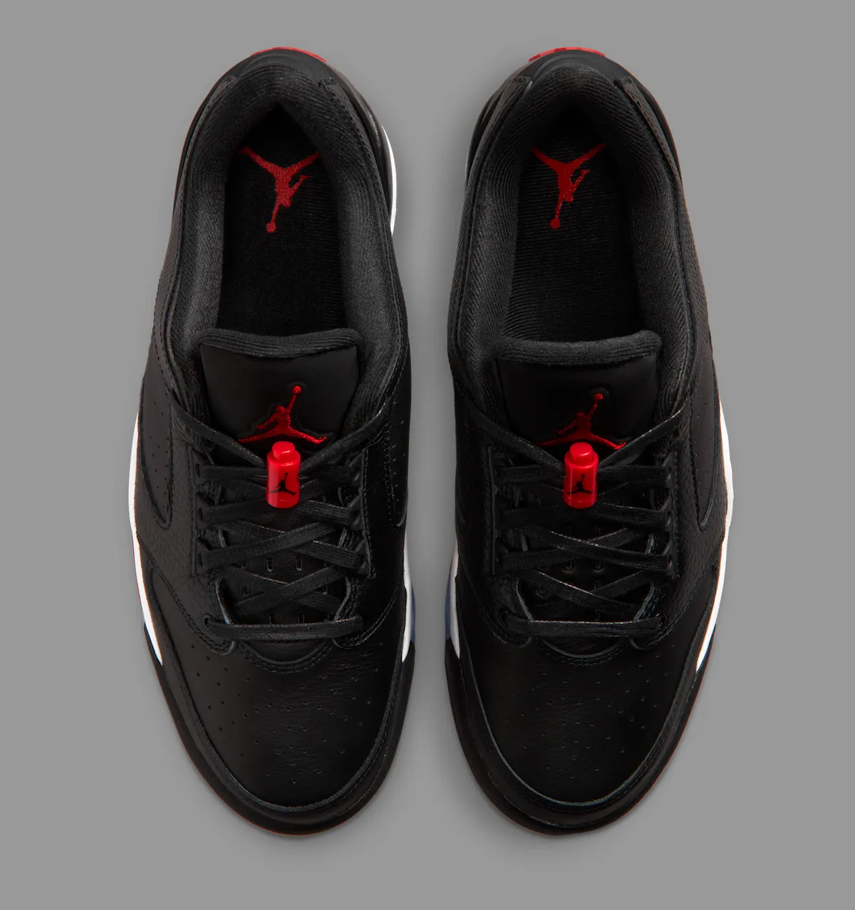 Jordan Sixty Plus Low“Bred”2026混血篮球鞋:五正代基因融合黑红禁穿美学插图3 Jordan Sixty Plus Low“Bred”2026混血篮球鞋:五正代基因融合黑红禁穿美学