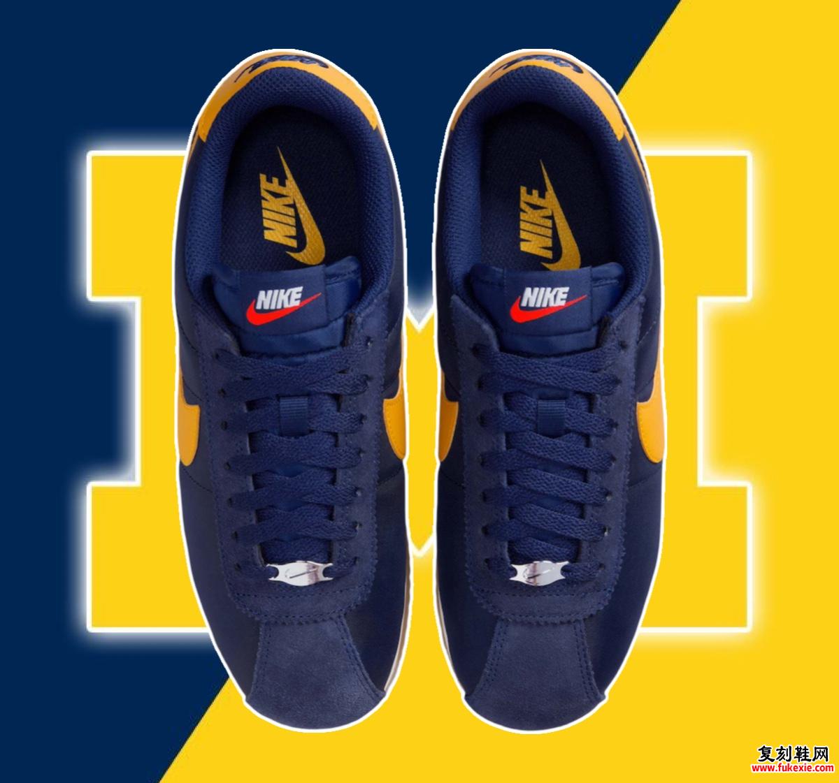 Nike Cortez Textile “Michigan” 发布 2025 年春季系列 货号:DZ2795-403