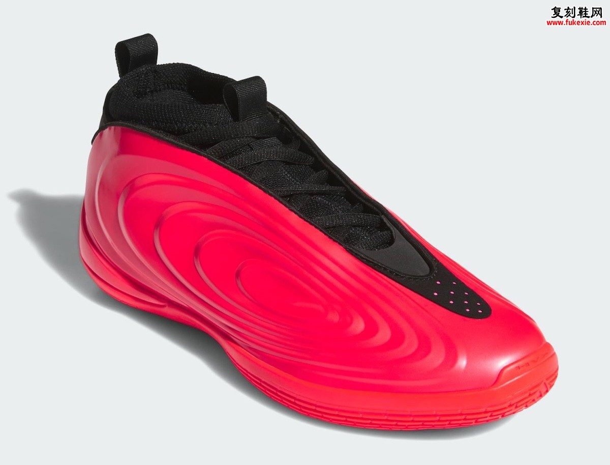 adidas Harden Vol. 10 “Red/Black” 糖果红配色2026秋季发售：高光壳状鞋面与全掌Boost科技加持