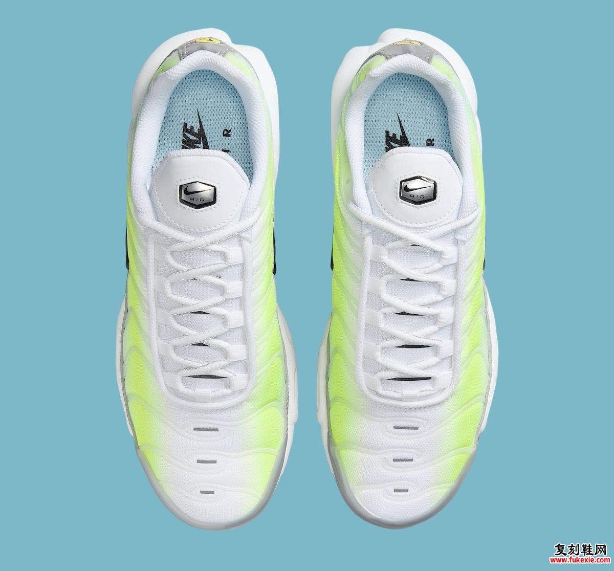 2024 年夏季的完美 Nike Air Max Plus “Volt/Silver”银色 货号：HJ9574-100