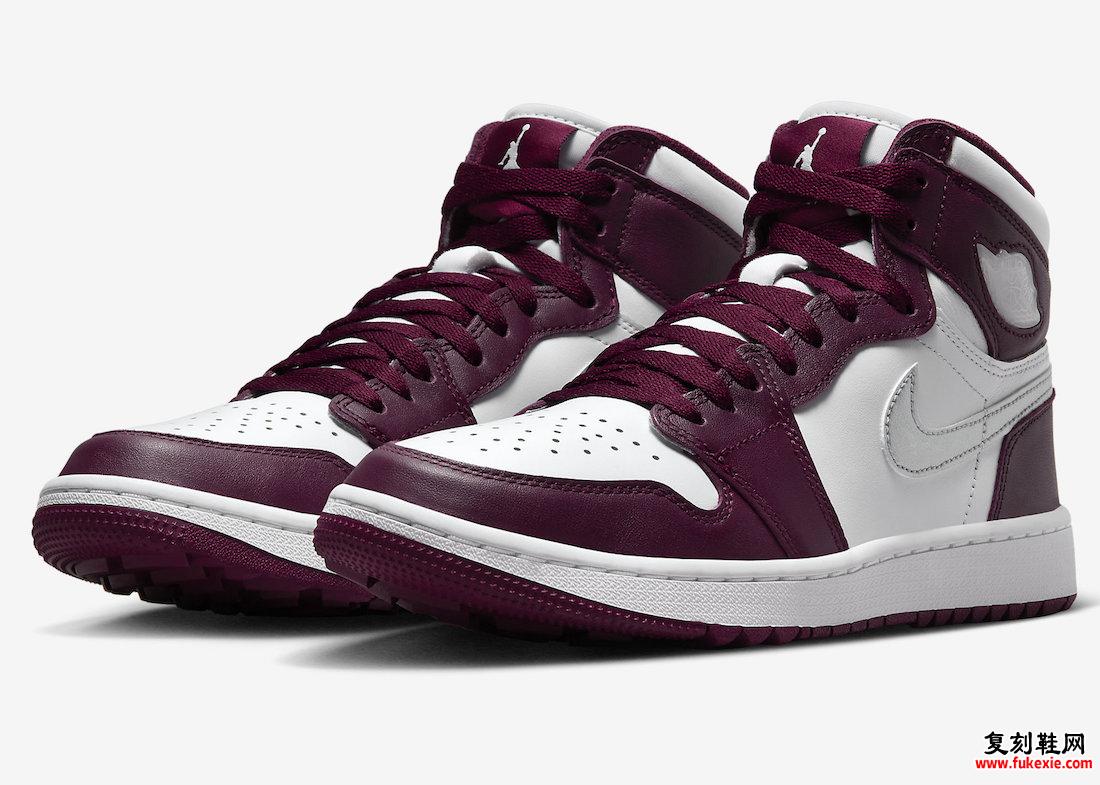 AIR JORDAN 1 HIGH GOLF “BORDEAUX” 2023 年夏季鞋款