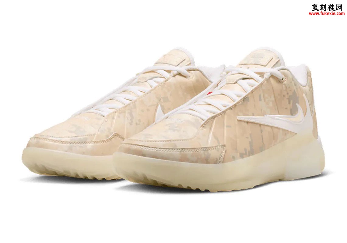 布朗尼专属迷彩战靴市售确认!Nike LeBron Witness 9 “Desert Camo” 像素沙漠迷彩鞋面