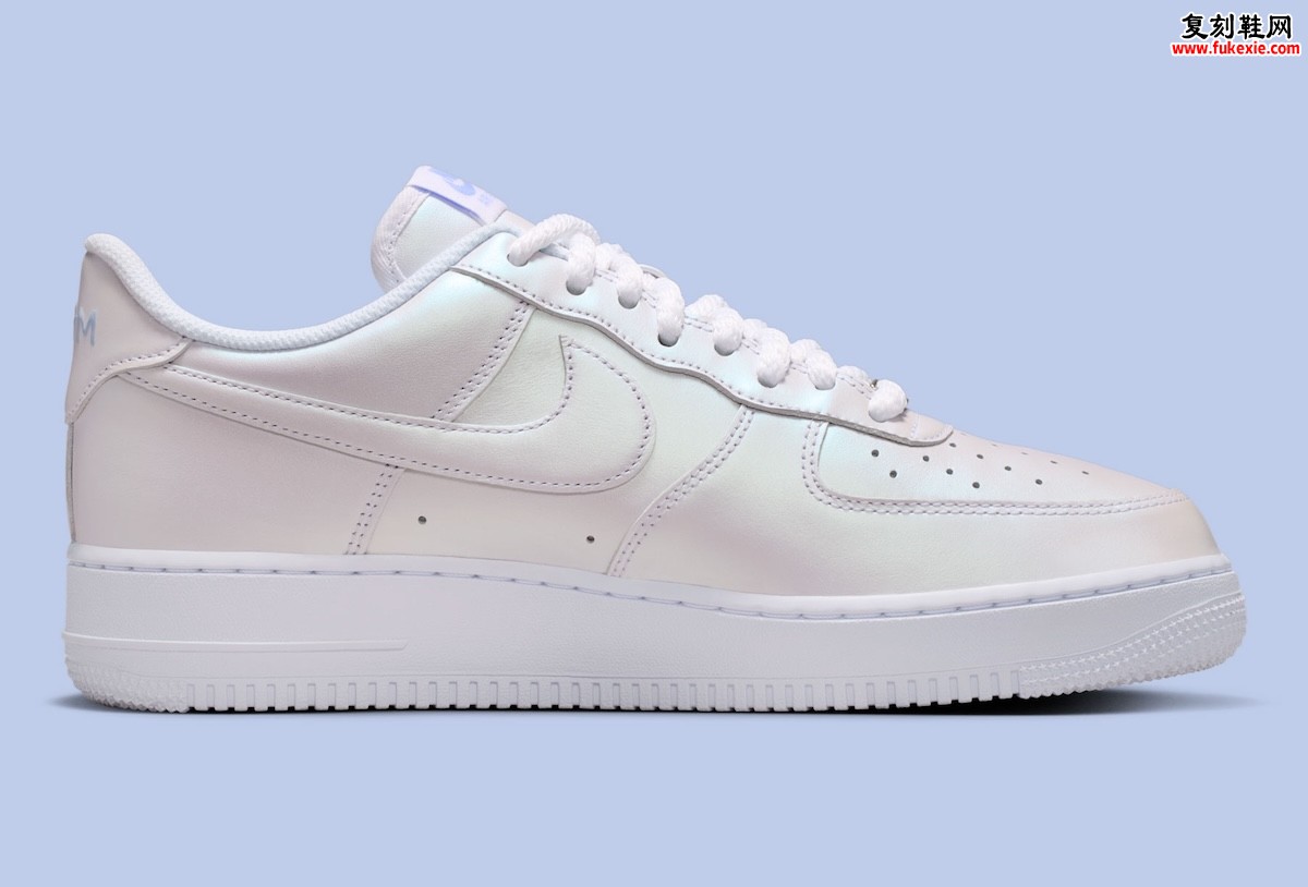 莫兰特Nike Air Force 1 Low珍珠白配色曝光，珠光鞋面配夜光细节与编织鞋带，2026年7月正式发售