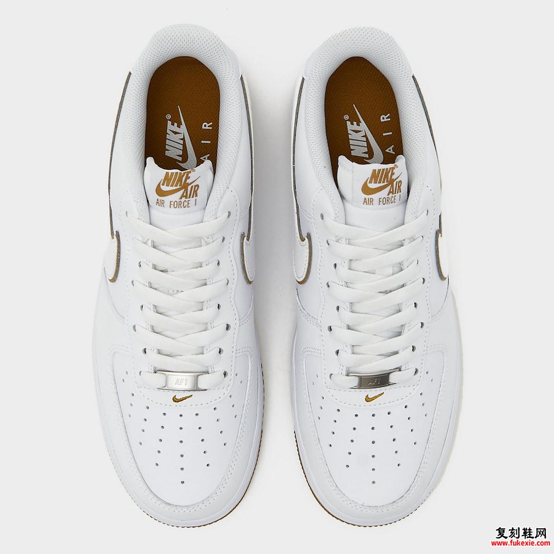 白色和古铜色 NIKE AIR FORCE 1 LOW SURFACES 货号：DV0788-104