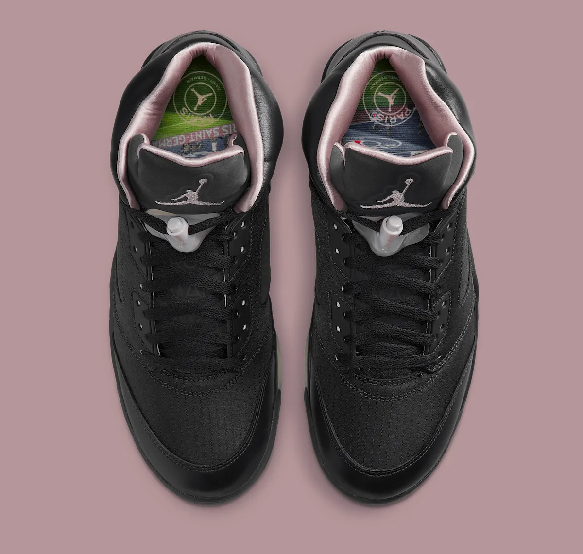 PSG x Air Jordan 5 “Off Noir” 2025假日季重磅登场,巴黎圣日耳曼联名AJ5夜影黑
