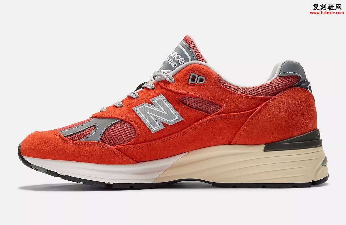 New Balance 991v2“石榴红”2026年4月16日发售,英产跑鞋以活力橙红渐变搭配FuelCell科技升级