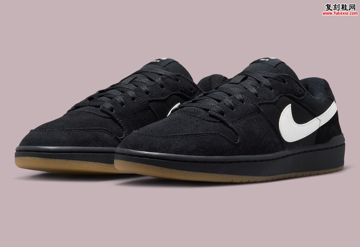 Nike SB Code 58 “Black Gum” 黑麂皮生胶底，2026夏季经典滑板公式回归缩略图