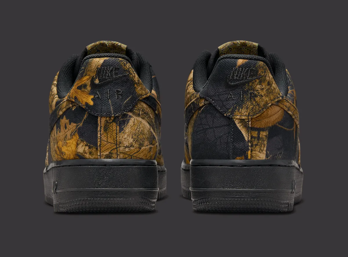 Nike Air Force 1 Low “Black Realtree” 空军一号低帮“自然迷彩”配色10月3日发售