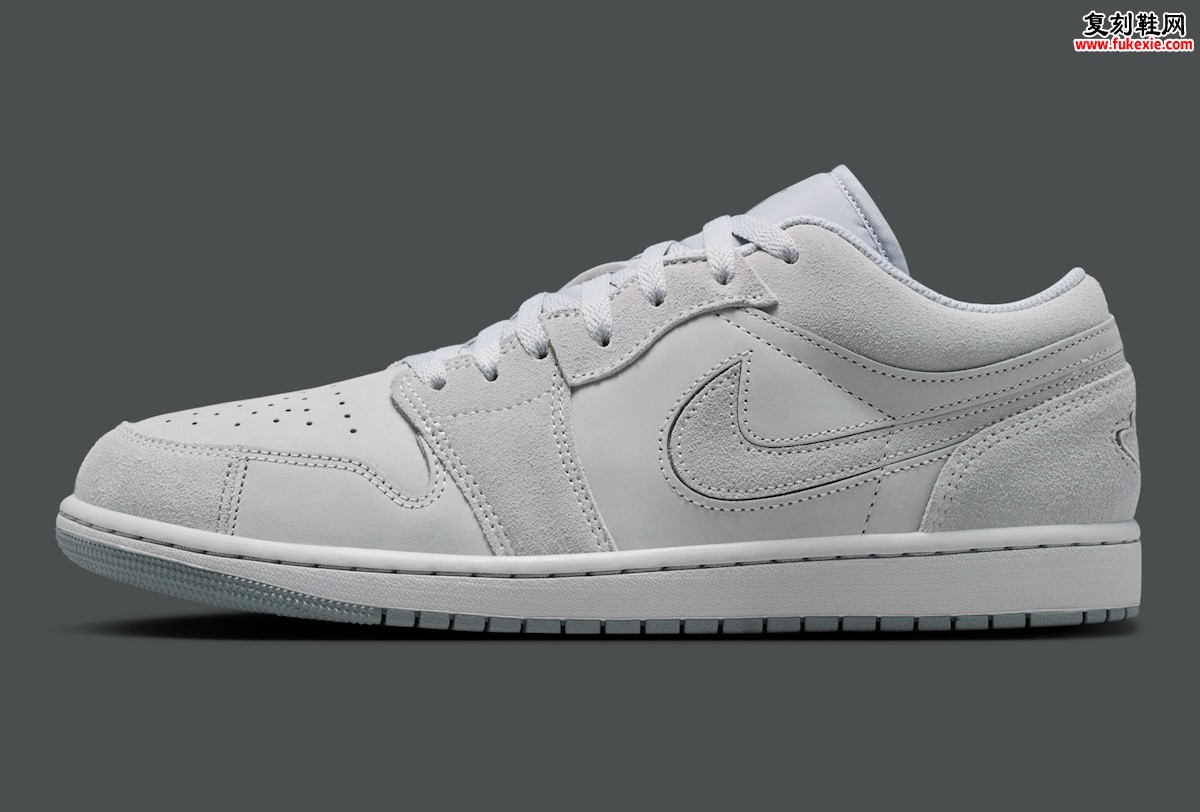 Air Jordan 1 Low SE Craft “Wolf Grey” “狼灰”2026夏季发售，麂皮拼接皮革重塑极简质感美学