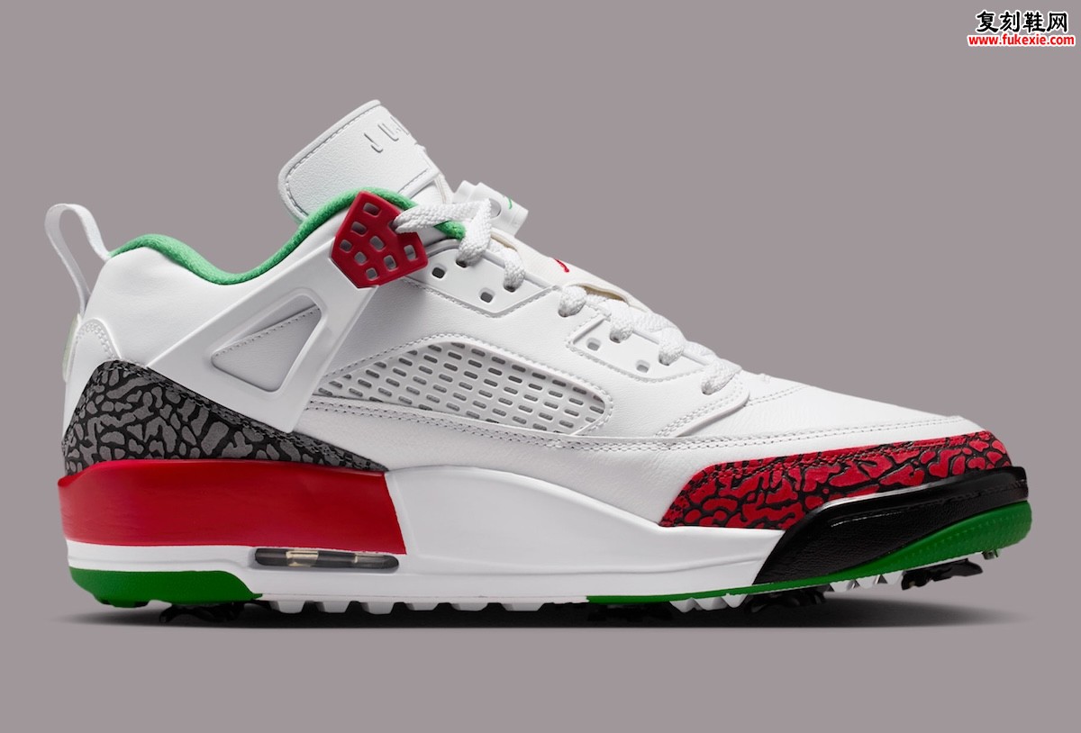 跨界漫步绿茵场:Jordan Spizike Low Golf 以经典轮廓与无钉大底融合街头与高尔夫基因
