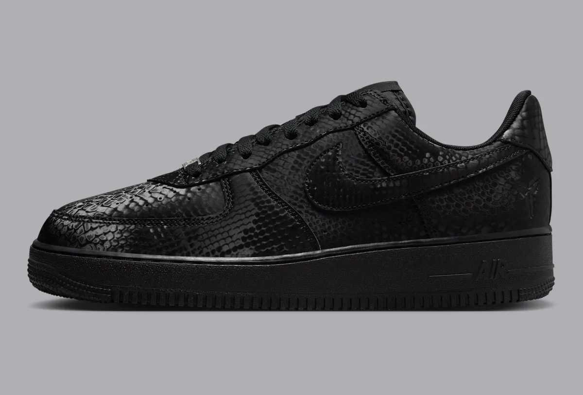 Kobe Bryant x Nike Air Force 1 Low “Triple Black” 科比联名AF1全黑复刻鞋11月发售