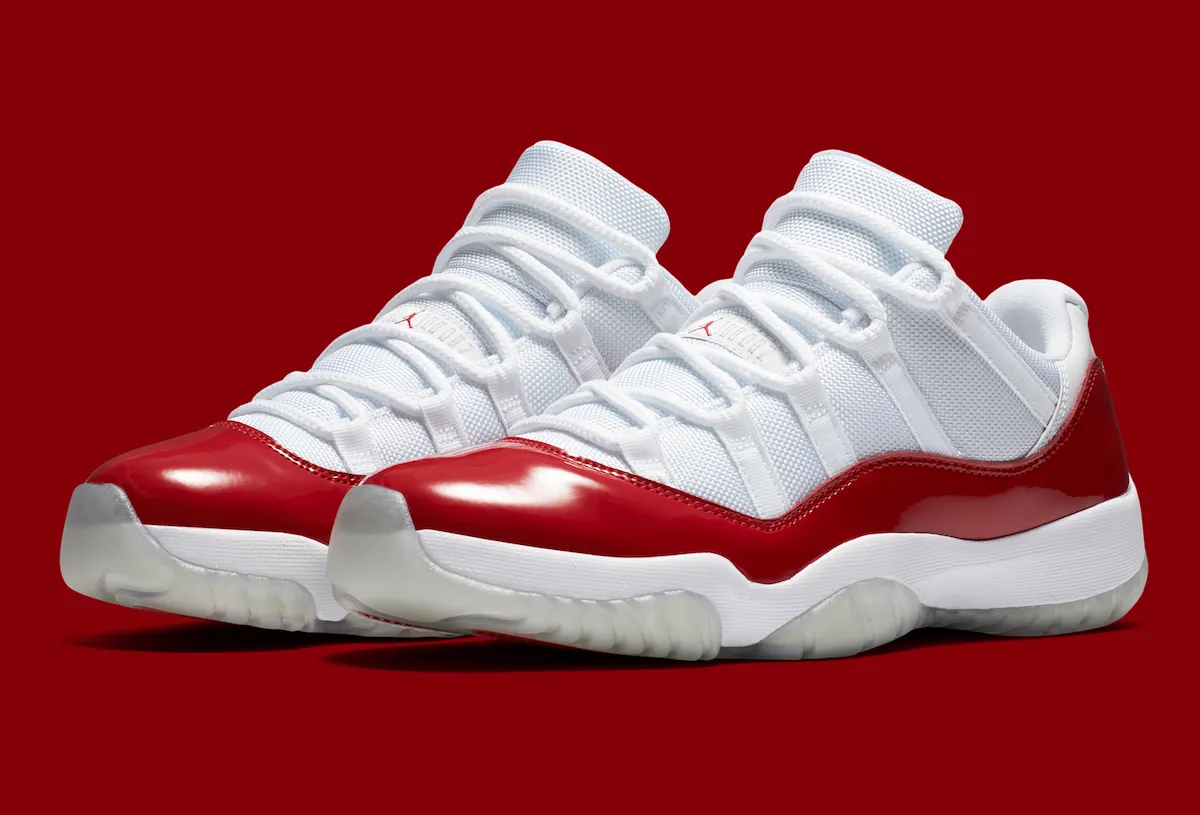 Air Jordan 11 Low “Cherry”2027夏季AJ11低帮白红漆皮复刻回归，独家抢先深度评测与发售详情解析缩略图