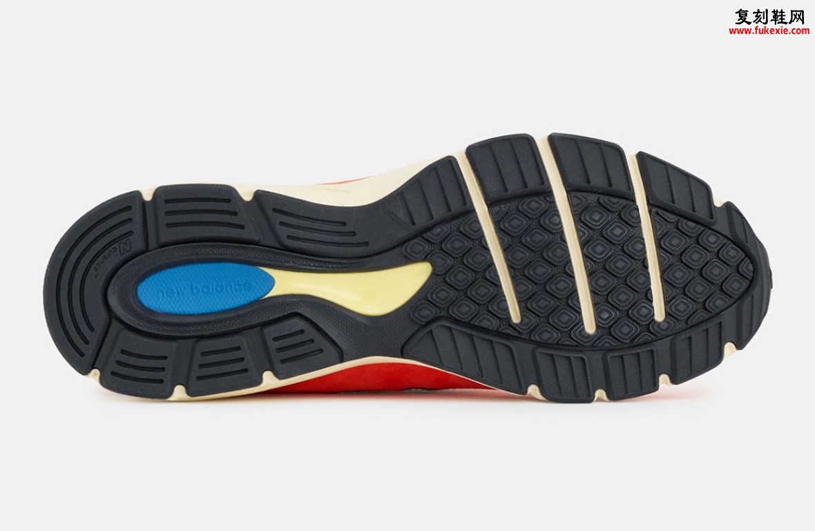 New Balance 990v4 “Bart Simpson” 美产红黄蓝辛普森灵感配色，复古做旧中底，2026年6月发售