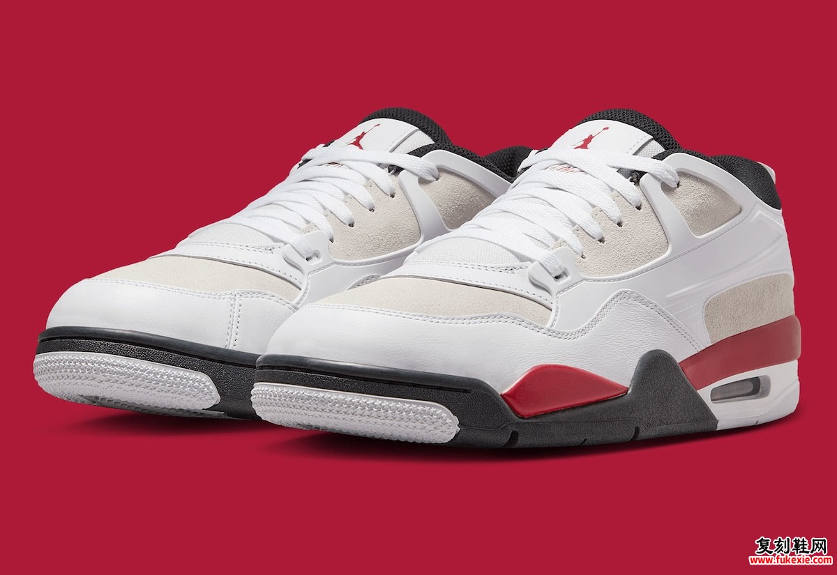 Air Jordan 4 RM白红2025夏季发售:复古科技革新+潮流基因重组