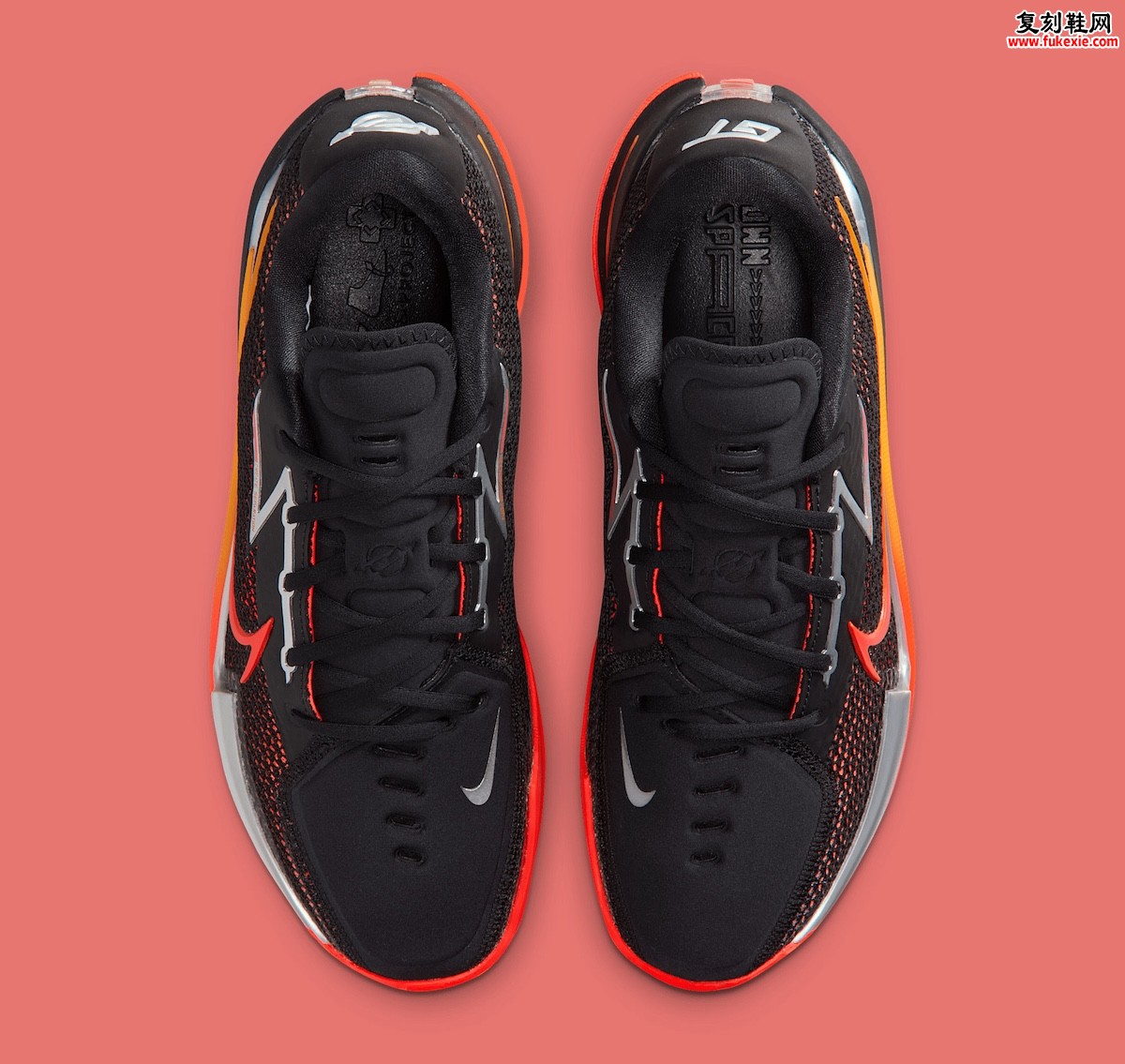 Nike Zoom GT Cut “Black/Bright Crimson” 黑红铬金配色2025年秋季发售