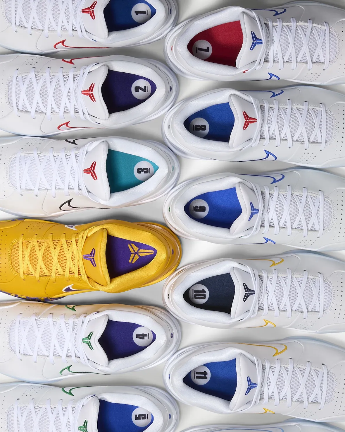 Nike Kobe 4 Protro选秀日盲盒套装全13支错过科比球队+湖人配色磨损鞋面露出球队底色致敬1996黄金一代6月26日发售