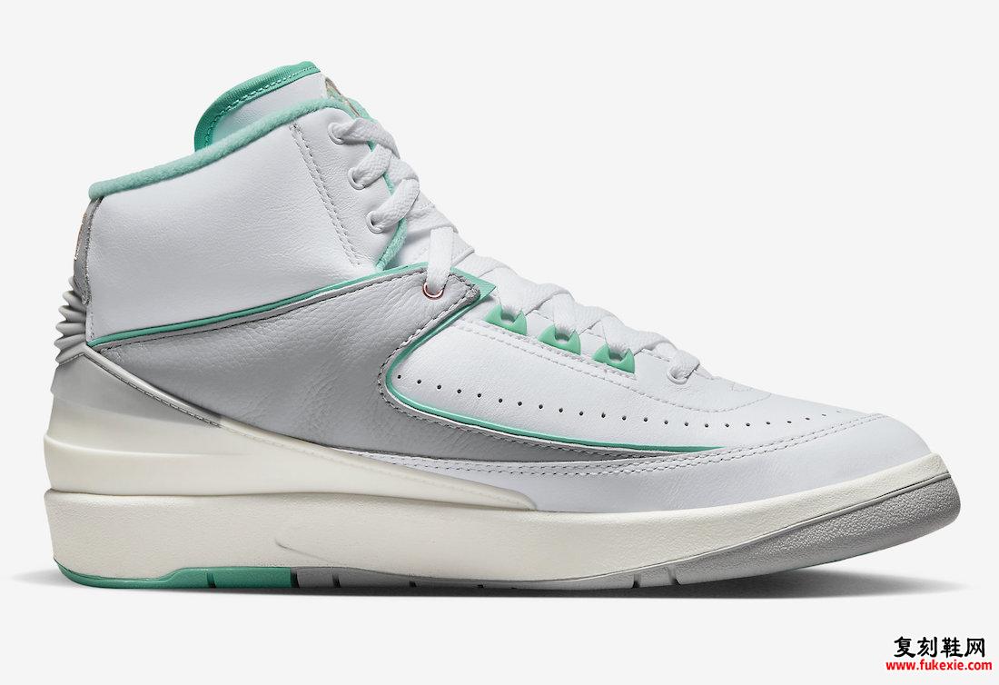 女式 AIR JORDAN 2 “CRYSTAL MINT” 8 月 1 日发售 货号：FN6755-100