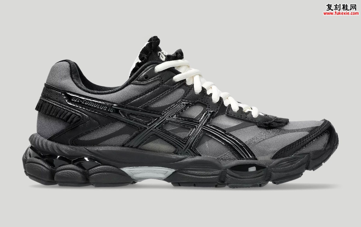 Griff x ASICS GEL-Cumulus 16 联名跑鞋芭蕾缎带配色2026发布:镶褶边解构千禧越野跑鞋插图1 Griff x ASICS GEL-Cumulus 16 联名跑鞋芭蕾缎带配色2026发布:镶褶边解构千禧越野跑鞋