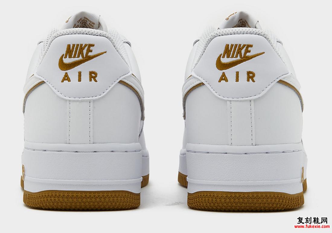 白色和古铜色 NIKE AIR FORCE 1 LOW SURFACES 货号：DV0788-104