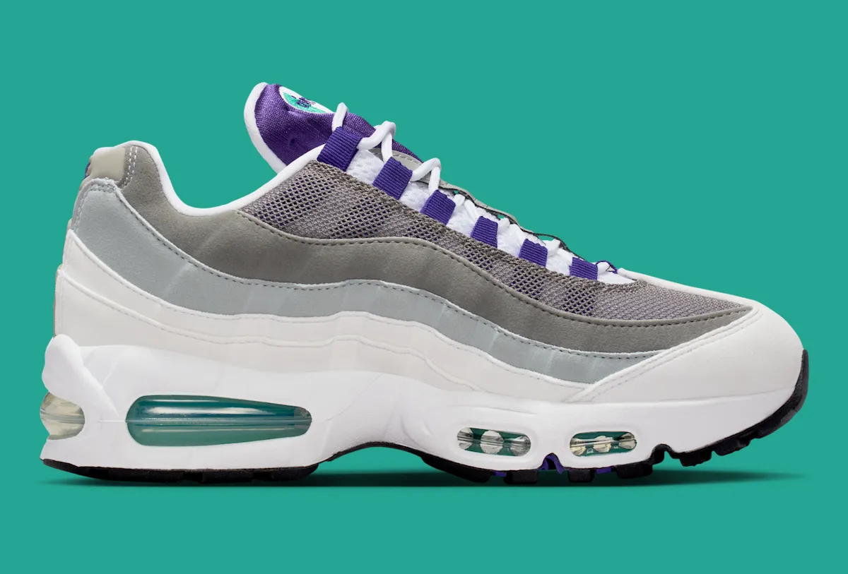 耐克Air Max 95 OG “葡萄” 配色携Big Bubble大气垫重磅回归，将于2026年春季以190美元复刻发售