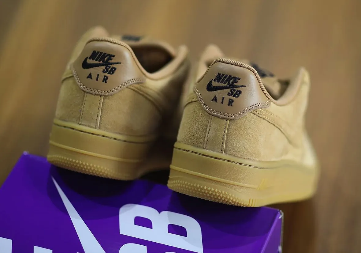 Nike SB Air Force 1 Low Wheat 2026夏季小麦色麂皮生胶外底工装风格滑板鞋