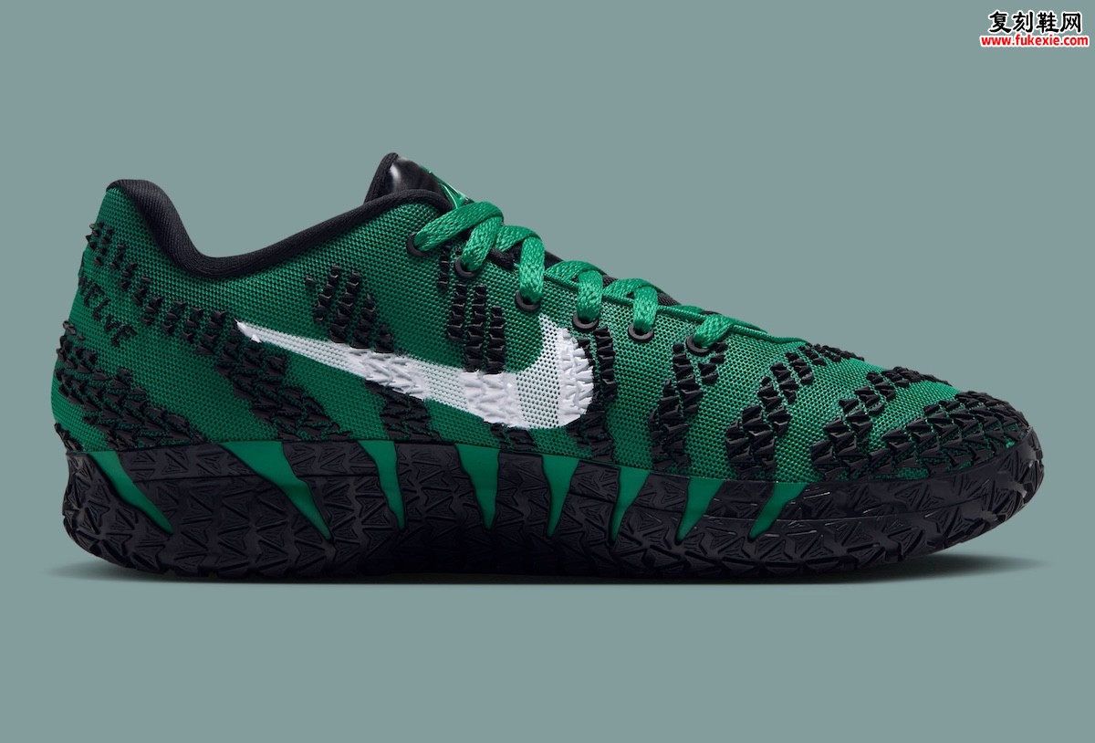 莫兰特花园配色压轴登场！Nike Ja 3 “Garden” 孔雀石绿现已发售，市售版藏了多少PE细节？