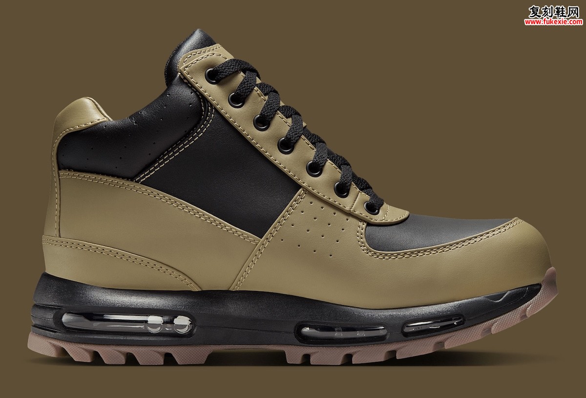 耐克Air Max Goadome黑芝麻配色回归:全掌气垫重塑全地形机能战靴